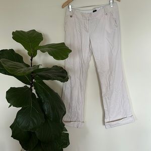 Early 2000’s J Crew white corduroy pants